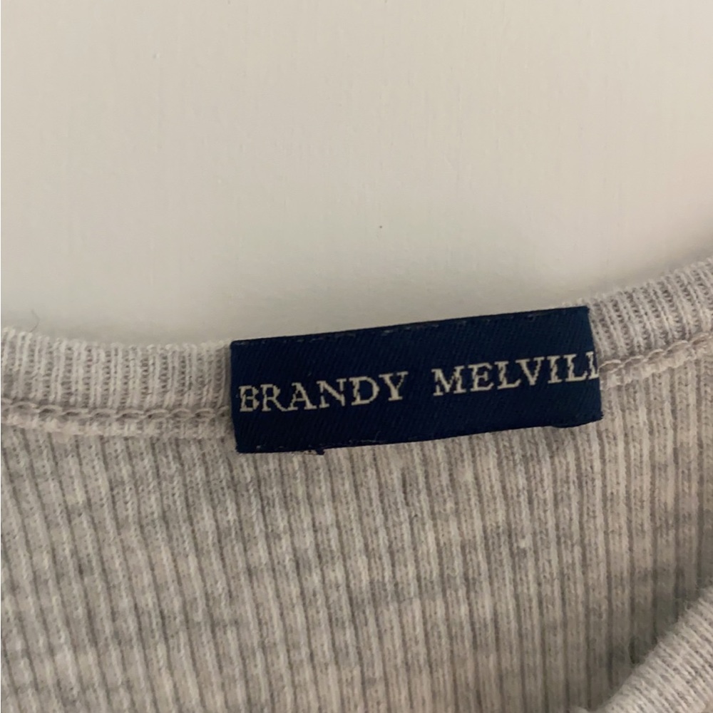 Brandy mini v tank top gray